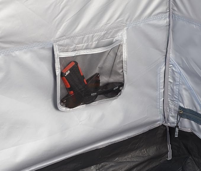 E-Z UP Camping Cube 6.4, Converts 10' Straight Leg Canopy into Camping Tent, Royal Blue (Canopy/Shelter NOT Included)