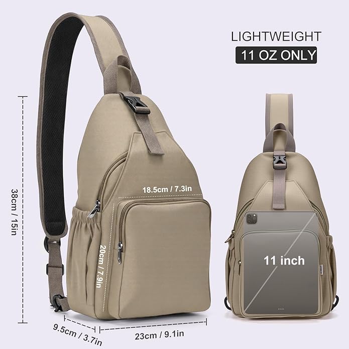 AOTIAN Anti-Theft Sling Backpack - Lightweight Water-Resistant Chest Daypack for Travel, Hiking & Outdoor