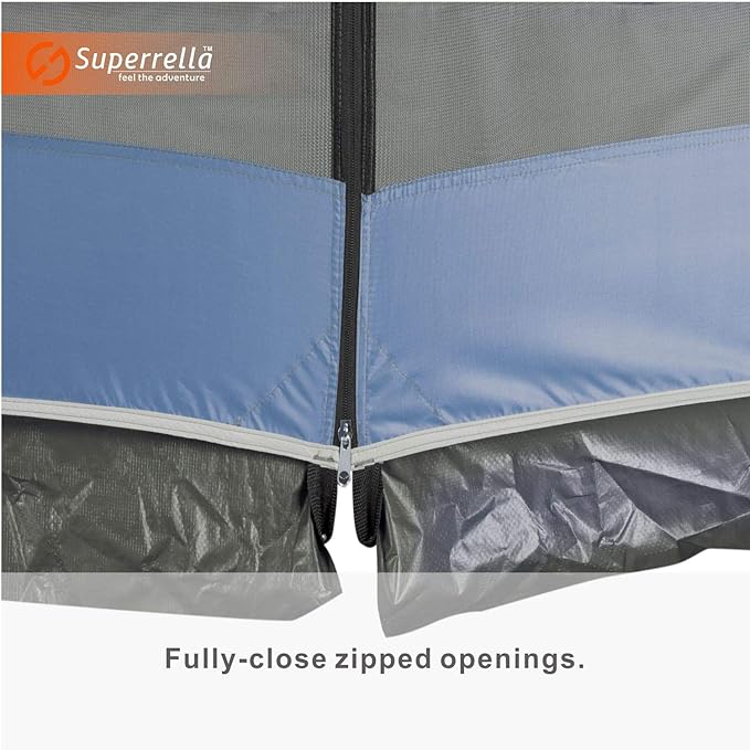 Screen House 13x9 Ft Canopy Tent Sun Shade Shelter Perfect for Outdoor Activities, Blue
