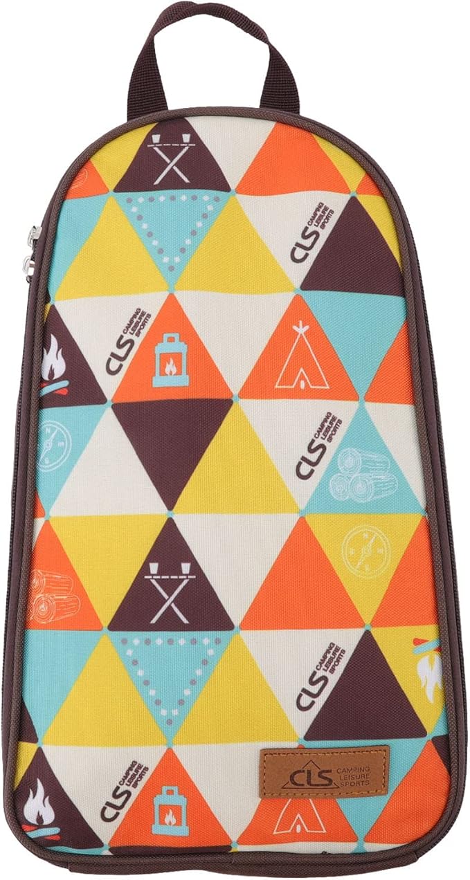 TOPINCN Cooking Utensils, Pouch Polyester Fabric Camping Cookware Travel Storage Bag, Outdoor Large Space Cookware Kit Bag(C)