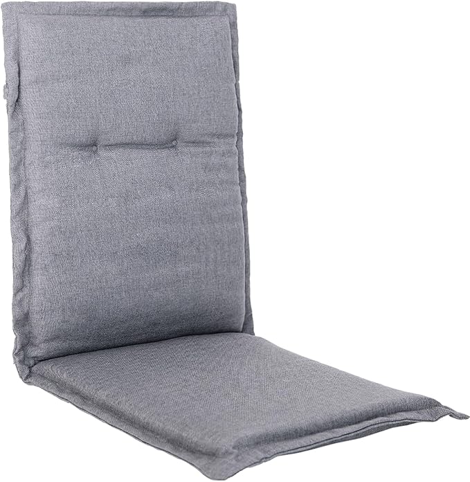 C-Hopetree Indoor High Back Rocking Chair Cushions for Glider and Swivel Rocker, Outdoor Replacement Highback Dining Seat Pads with Back Elastic and Ties, 18" x 42" x 1.5", Dark Grey, Set of 1