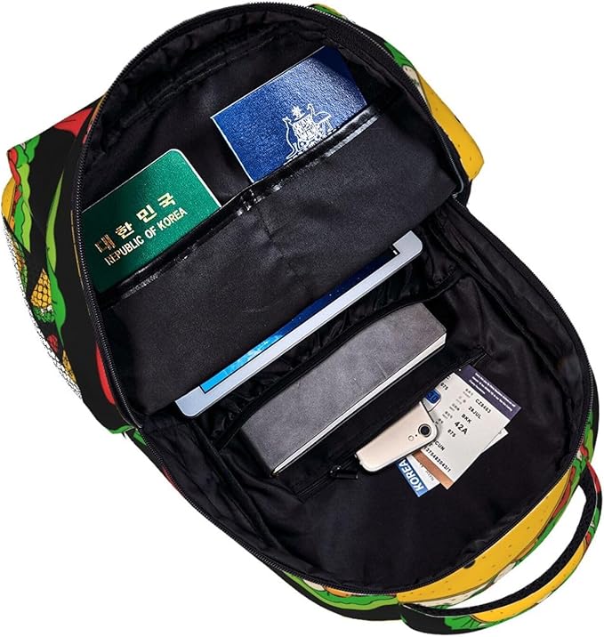 Men Women Lightweight Taco Tuesday Party Casual Daypack Big Capacity Bookbag With Padded Straps for Gym Travel Walking Cycling