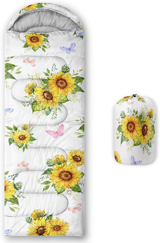 Sleeping Bags for Adults Kids,Backpacking Camping Sleeping Bag for Girls Boys Lightweight Waterproof Cold/Warm Weather Sleeping Bag for All Season