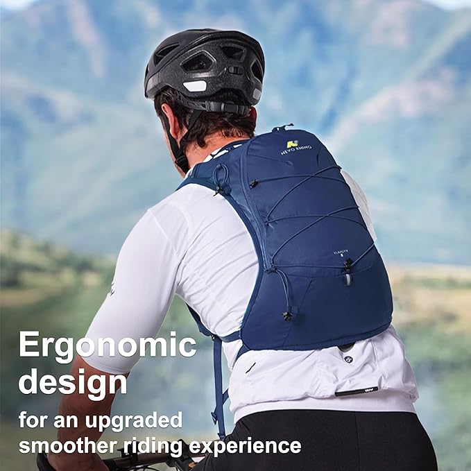N NEVO RHINO Hydration Backpack,10L Hydro Water Daypack with 2L Water Bladder, Lightweight Hiking Backpack-Hydration Bike Pack for Cycling Rave