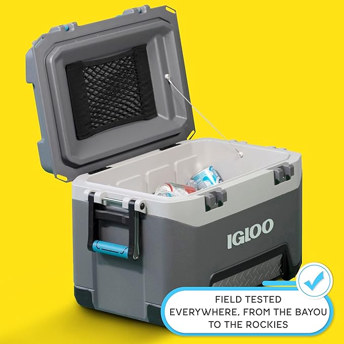 Cooler Net for Dry Storage and Organization - Compatible with YETI, RTIC, Ninja, Igloo, Coleman, Lifetime, Pelican Ice Chests - Works with Cooler Lights, Wheel Kits, RTIC Cooler Accessories, and More