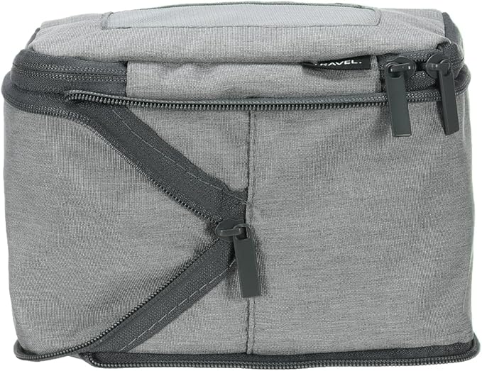 HARFINGTON Compression Packing Cube for Suitcases 18x12x13cm Lightweight Luggage Organizers Bag Travel Essentials Compression Bags for Carry on Suitcases, Grey