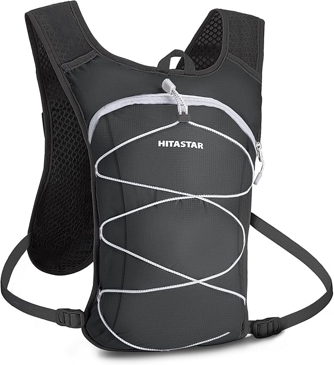 Hydration Backpack with 2L Hydration Bladder Lightweight Water Backpack Climbing Pouch for Hiking Hydration Pack for Running Cycling Hiking