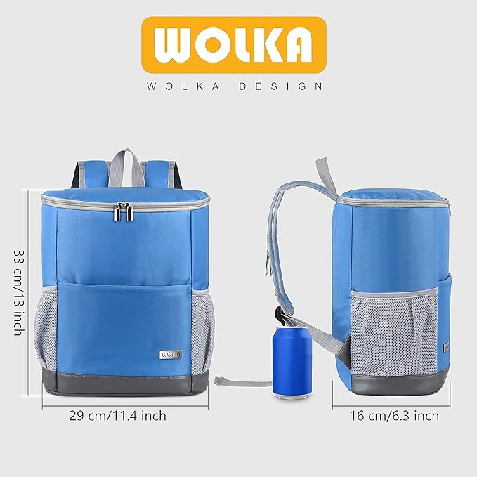 Insulated Cooler Backpack Outdoor - Leak Proof Backpack Cooler 30 Cans, Waterproof Lightweight Cooler Bag for 12h Hot/Cold Retention - Soft Cooler for Travel, Camping, Beach, Lunch