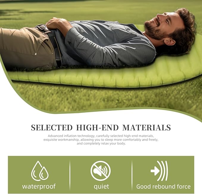 Ultralight Sleeping Pad for Camping, 74.8"x23.2" Camping Mat with Pump Sack Inflatable Sleeping Pads Compact for Camping Backpacking Hiking Traveling Tent