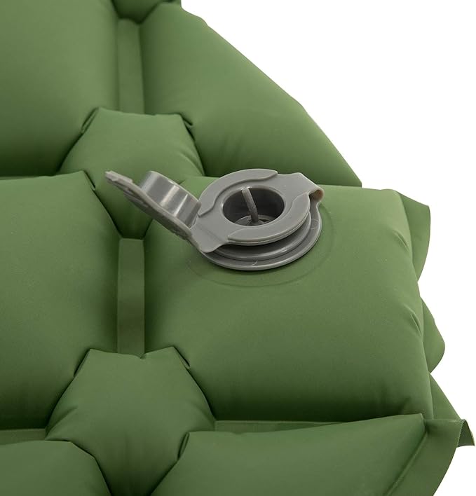 Ultralight Waterproof Inflatable Sleeping Pad with Storage Bag – 75.6”L×22.8”W×1.98”Th Single Air Mattress for Camping/Backpacking/Hiking/Traveling (Green, Single)