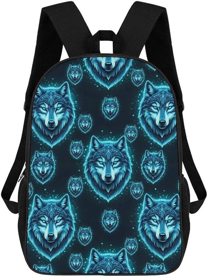 Convenient Anti-Theft Dual Shoulder Bag for Biking and Hiking Adventures, Blue Wolf, Travel Hiking Daypack