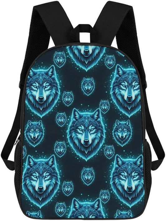 Convenient Anti-Theft Dual Shoulder Bag for Biking and Hiking Adventures, Blue Wolf, Travel Hiking Daypack