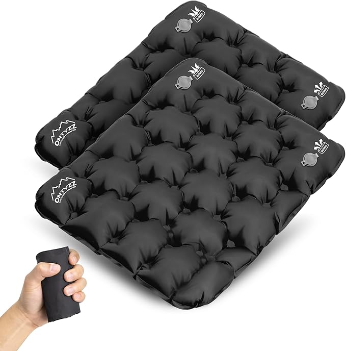 ONTYZZ Inflatable Seat Cushion Lightweight Stadium Seat Pad Travel Air Seat Cushion for Hiking Office Airplane Stadium Car