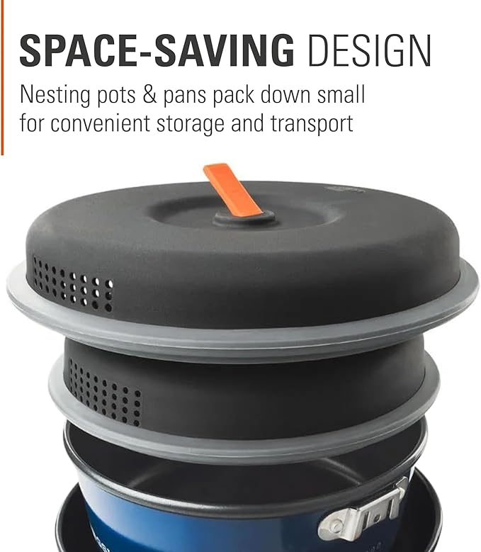 GSI Outdoors Bugaboo Base Camper, High-Efficiency Cookset – Ceramic Non-Stick Coated