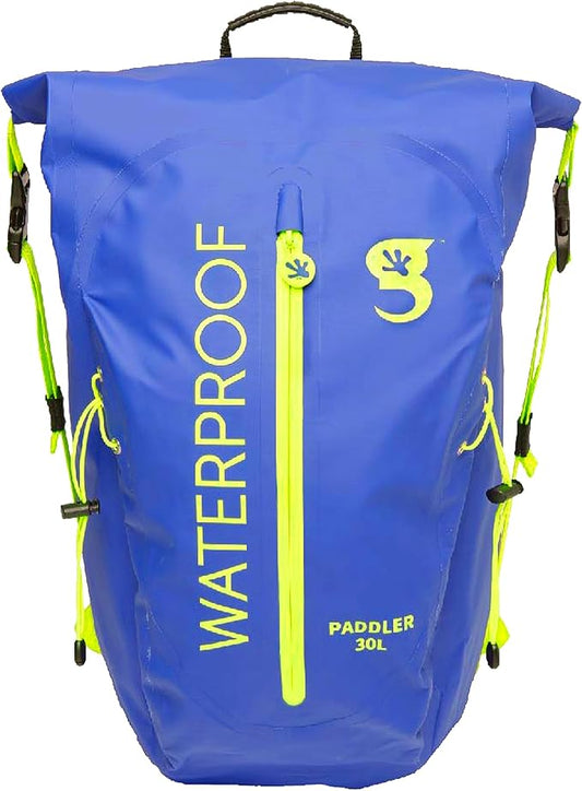 geckobrands Paddler 30L Waterproof Backpack – Durable PVC Tarpaulin Bag for Extreme Conditions