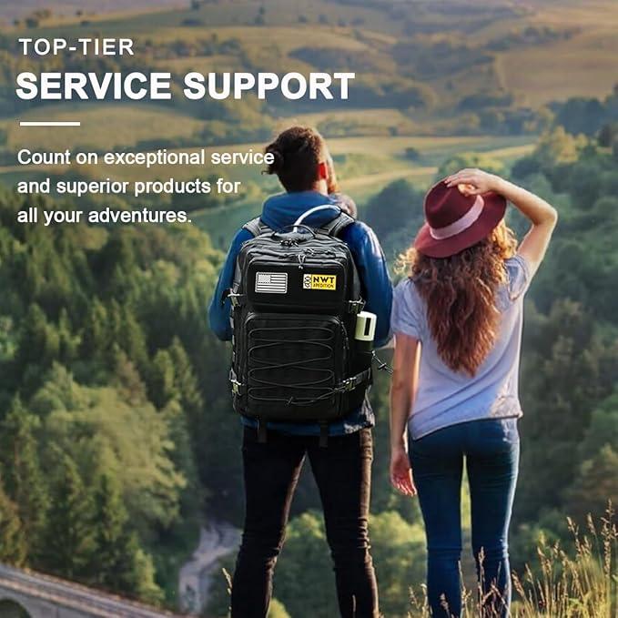 Military Tactical Backpack,Sturdy Work & Molle Laptops Rucksack,Army Pack for Hiking Camping Travel Fishing Gym,Khaki