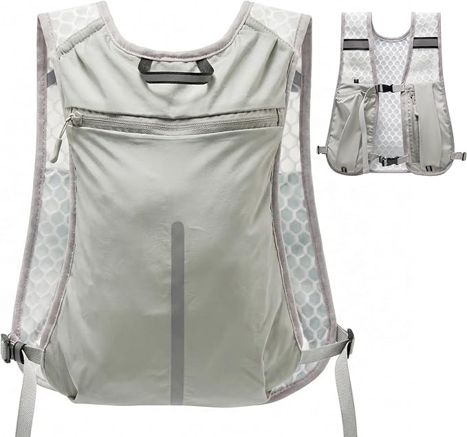 Hiking Backpack Ultralight – Packable Daypack for Women & Men, Breathable 3D Ventilated Backpack with Multiple Pockets, Foldable Travel Day Bag for Outdoor Walking, Camping & Commute（Gray,medium）
