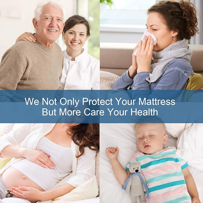 RV Short King Mattress Protector Pad Waterproof Quilted 72" x 80", Soft & Cooling RV King Mattresses Cover Fitted for Campers & Trailers with Deep Pocket to 14", (White)