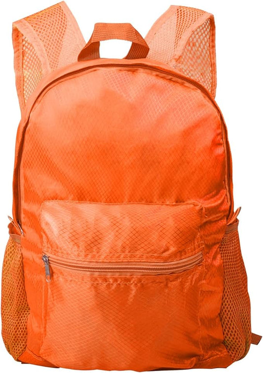 25L Backpack Packable Foldable Ultra Lightweight Water Resistant Durable Camping Travel Hiking Daypack for Men Women (Orange)