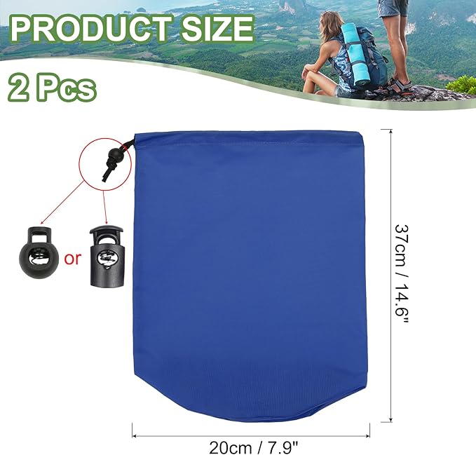 PATIKIL Stuff Sack, Waterproof Outdoor Storage Sack Portable Drawstring Dust Flap Bag Lightweight Sleeping Bag for Camping Hiking Travel