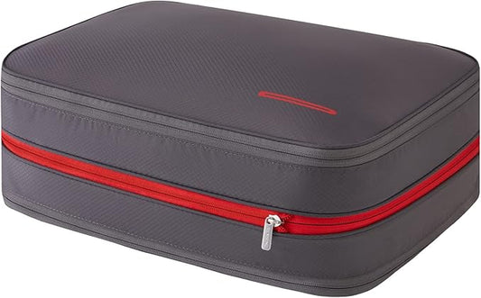Bee Nesting Compression Packing Cube 2-Layer Travel Luggage Organizer with Wet Dry Separation Expandable Space Saver Bag for Suitcase and Backpack