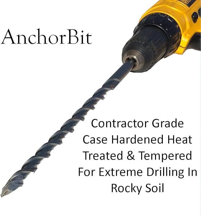 Keyfit Tools AnchorBit Pilot Hole Driver for Screw in Tent Stakes & Ground Anchors Rebar Steel J Hook Designed for Tough Soils Hardpan Rocky Ground Even Frozen Ground & Solid Ice is No Problem