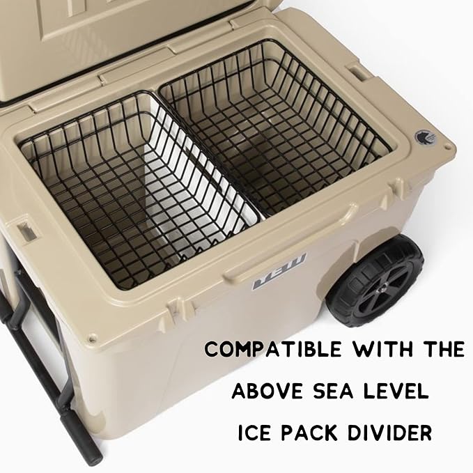 Cooler Basket for YETI Tundra Haul, YETI Roadie 48, and YETI Roadie 60 - Wire Cooler Rack for YETI Wheeled Coolers - Compatible with YETI Accessories