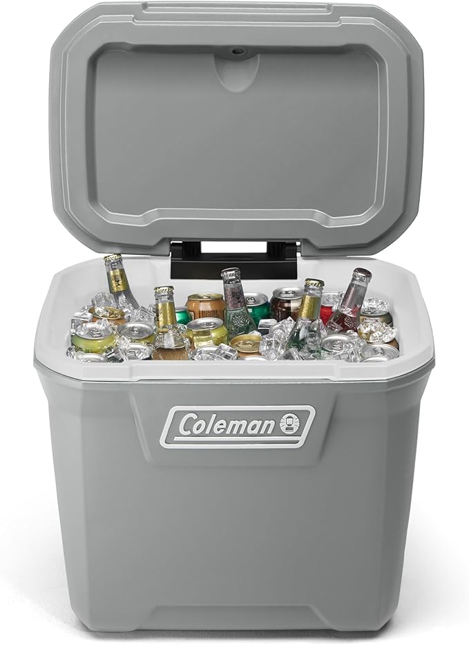 Coleman Classic Series Insulated Portable Rolling Cooler with Wheels, Leak-Resistant Outdoor Hard Cooler Keeps Ice up to 5 Days, 65-Quart