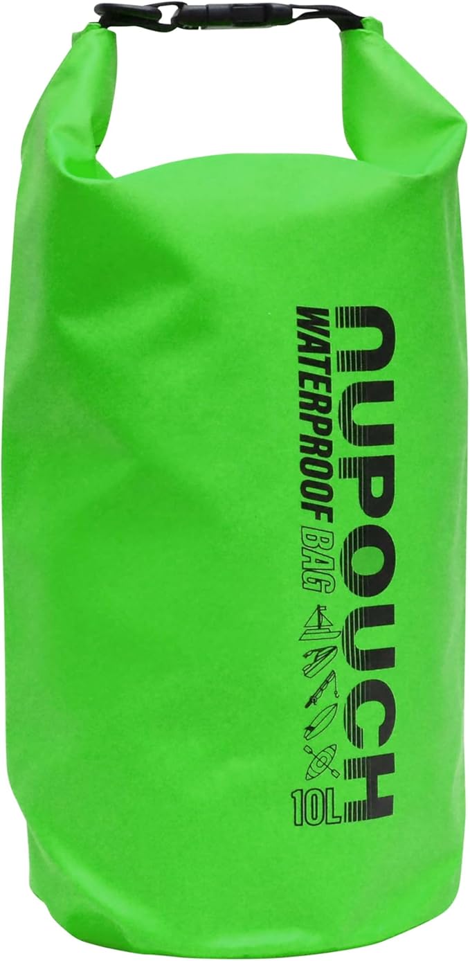 Nupouch Waterproof Dry Bag: 2L/5L/10L/20L Roll Top Lightweight Dry Storage Bag, Backpack for Travel, Swimming, Boating, Kayaking, Camping, or Beach
