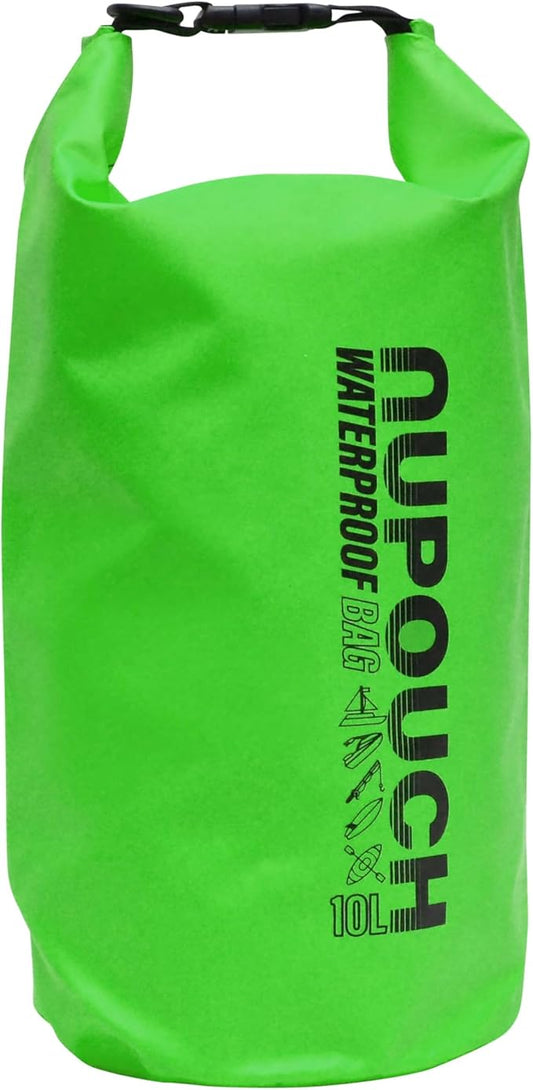 Nupouch Waterproof Dry Bag: 2L/5L/10L/20L Roll Top Lightweight Dry Storage Bag, Backpack for Travel, Swimming, Boating, Kayaking, Camping, or Beach