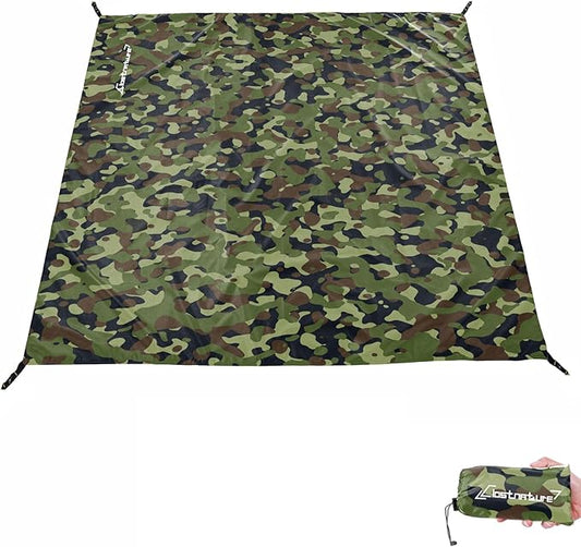 Clostnature Tent Footprint - Waterproof Camping Tarp, Heavy Duty Tent Floor Saver, Ultralight Ground Sheet Mat for Hiking, Backpacking, Hammock, Beach - Storage Bag Included