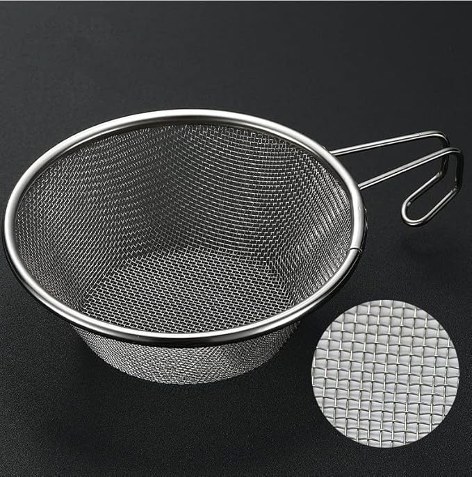 CAMPINGMOON 1pc Stainless Steel Camping Sierra Cup 310ml with 1pc Colander S-220/S-213