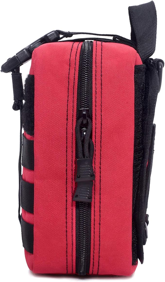 Molle Pouch, Sturdy 600D Nylon Tactical Medical Pouch,Rip-Away EMT First Aid Pouch (Bag Only)