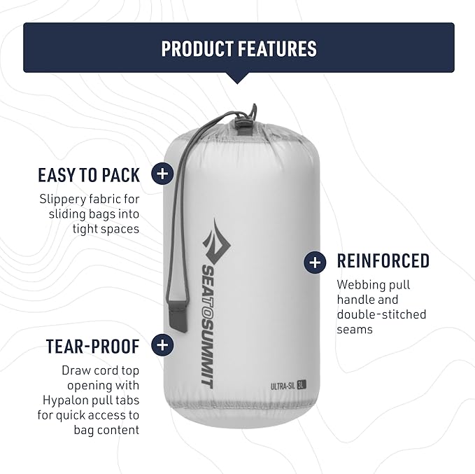 Sea to Summit Ultra-SIL Stuff Sack, Ultralight Outdoor and Travel Storage