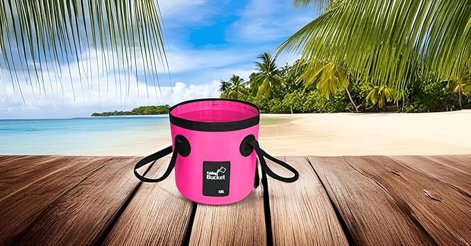 BANCHELLE Collapsible Bucket Water Container Portable Folding Camp Wash Basin for Outdoor Traveling Hiking Fishing Car Washing Gardening Camping 2 PCS