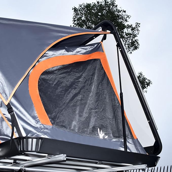 Offroad Camping Car Roof Top Tent, Family Self-Drive Camping and Camping Automatic Quick Drive Roof Tent, Outdoor Side-by-Side Hard-Shell Car-top Tent