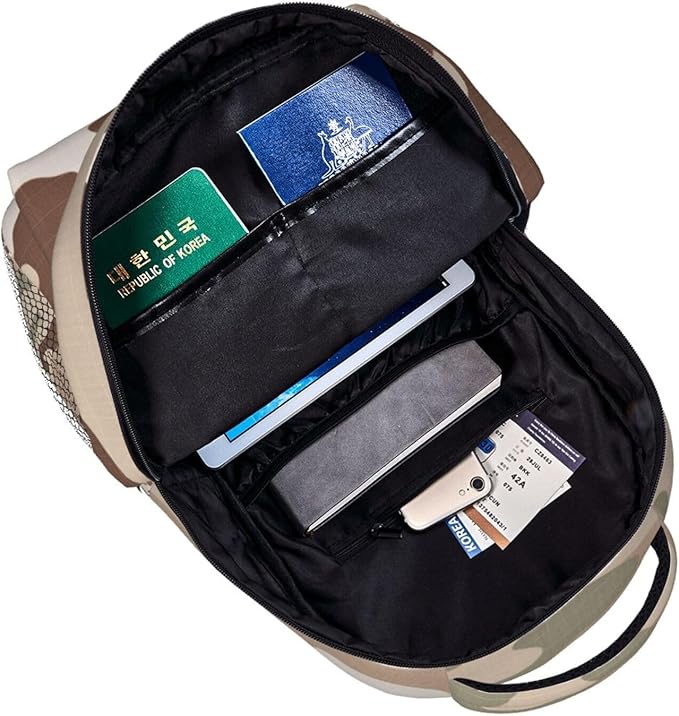 Backpack Anti-Theft Multipurpose Large Capacity Carry On Bag, Us Army Camouflage Camping Outdoor Backpack With Side Pockets