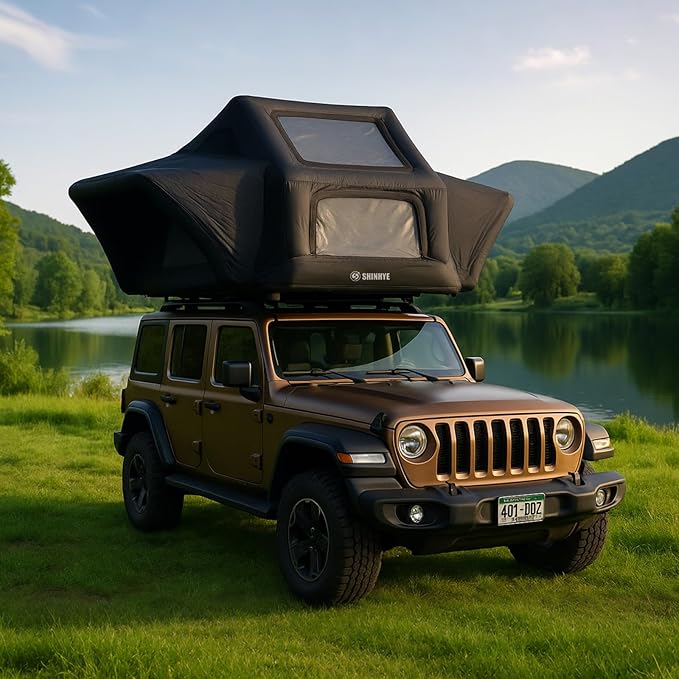 Rooftop Tent Hard Shell, Roof Top Tent Hardshell for Truck Car Jeep SUV Van, Waterproof Rooftop Tent for Camping