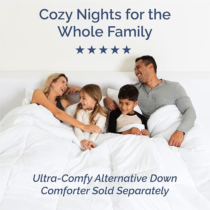 Full Size 4 Piece Sheet Set - Comfy Breathable & Cooling Bed Sheets Set - Hotel Luxury Bedding for Women, Men, Kids, Teens, Boys & Girls - Deep Pockets, Soft, Wrinkle Free - Oeko-Tex - Blue Stripes 3