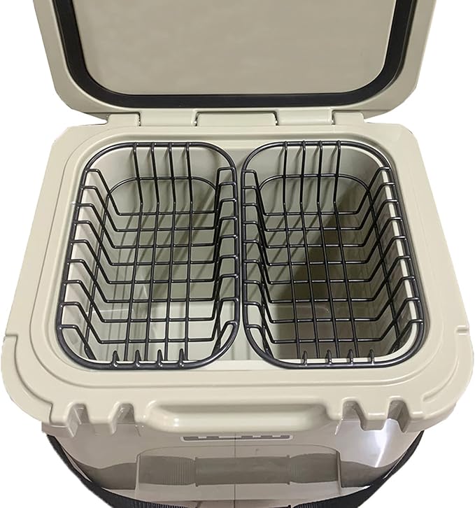 Cooler Basket Compatible with YETI Roadie 24, Dry Goods Wire Cooler Rack Storage Will Keep Smaller Items Dry and Stay Goods High for Roadie 24 Ice Chest Good to Hold Fruit, Utensils, etc