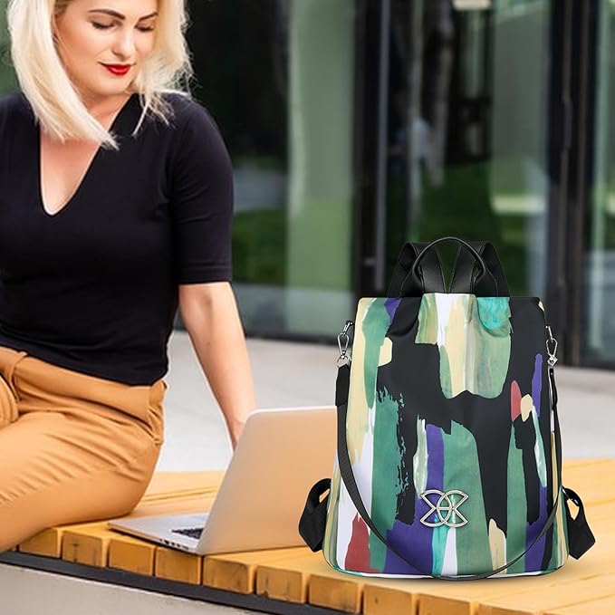 Anti-Theft Leisure Backpack | Multi-Purpose Large Capacity Lightweight Shoulder Bag | Classic Nylon Crossbodys Bags for Female Male