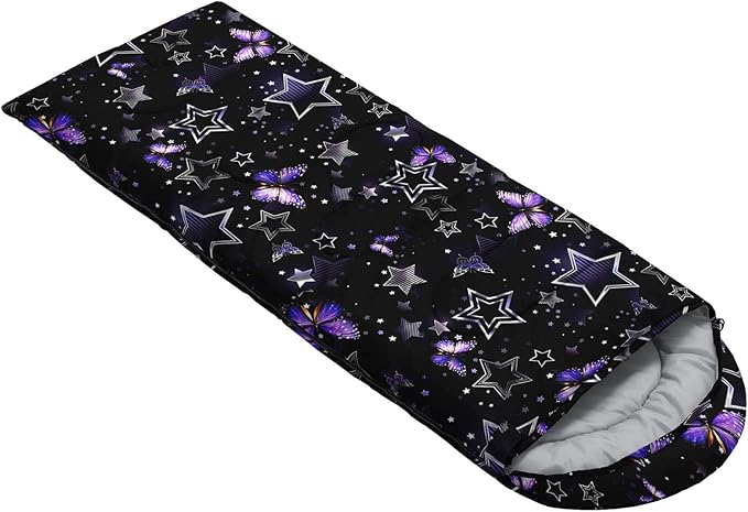 Kids Sleeping Bag for Boys Girls,Bohemian Cowboy Print-Lightweight Warm Portable Outdoor Indoor-Waterproof Cold Weather Resistant Sleeping Bag for Camping Hiking