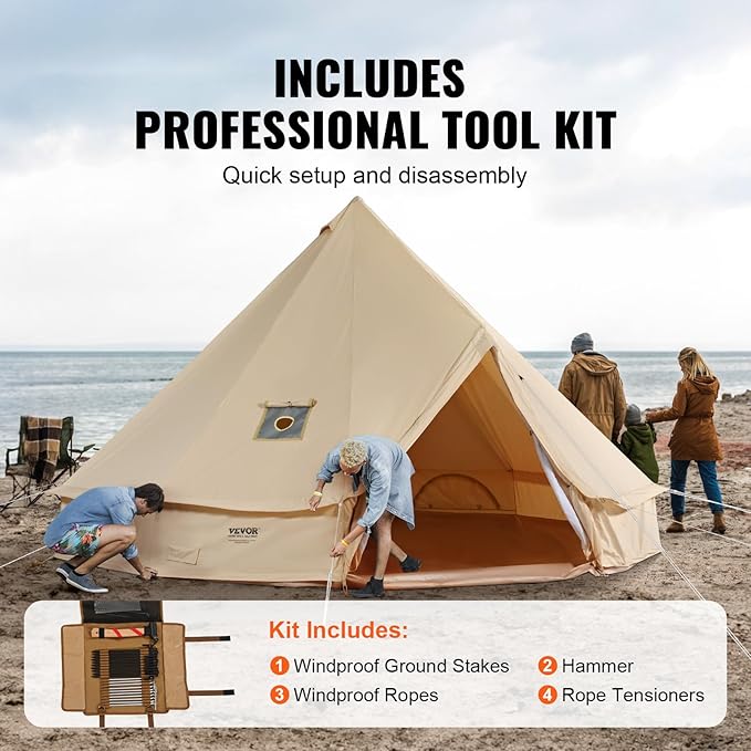 VEVOR Tents Canvas Bell Tent