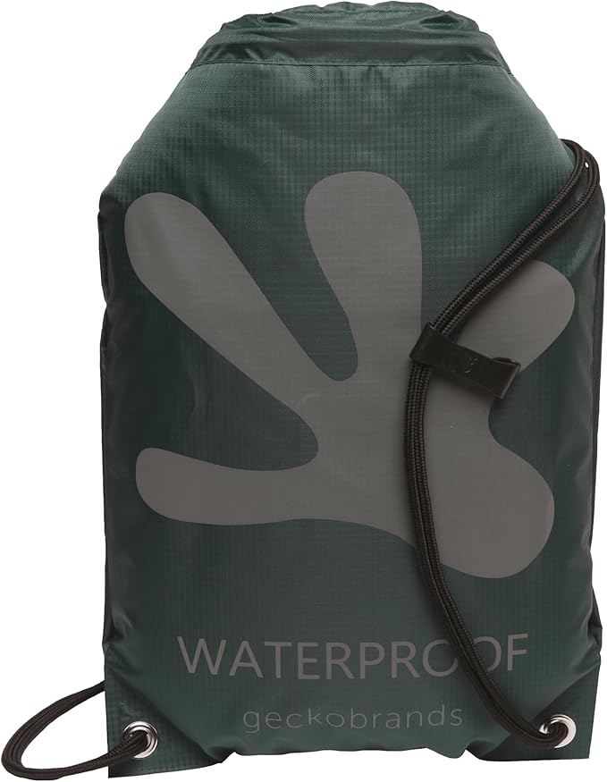 geckobrands Embark 10L Drawstring Backpack – Waterproof, Lightweight Dry Bag for Beach, Hiking, and Light Water Activities