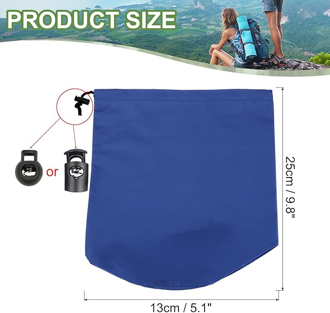 PATIKIL Stuff Sack, Waterproof Outdoor Storage Sack Portable Drawstring Dust Flap Bags Lightweight Sleeping Bag for Camping Hiking Travel
