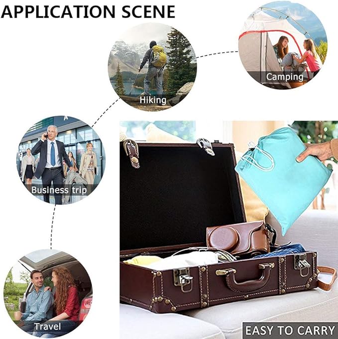 Sleeping Bag Liner, Lightweight Portable, Soft Travel and Camping Sheet, with Compact and Carry Bag, for Travel, Hotel