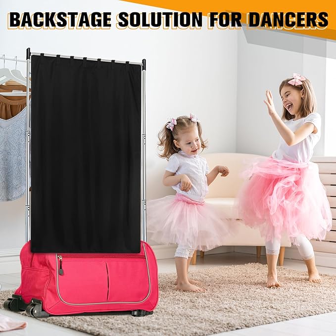 Privacy Curtain for Dance Bag Suitcase Portable Changing Room Privacy Curtain Without Rack Partition Screens for Dancer Backstage Accessories, Camping, Window Shades