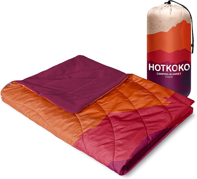 Waterproof Stadium Blanket, Soft Warm Fleece Camping Blanket Wearable Camp Blanket for Outdoor Camping, Picnic, Stadium, Sports, Beach, Car