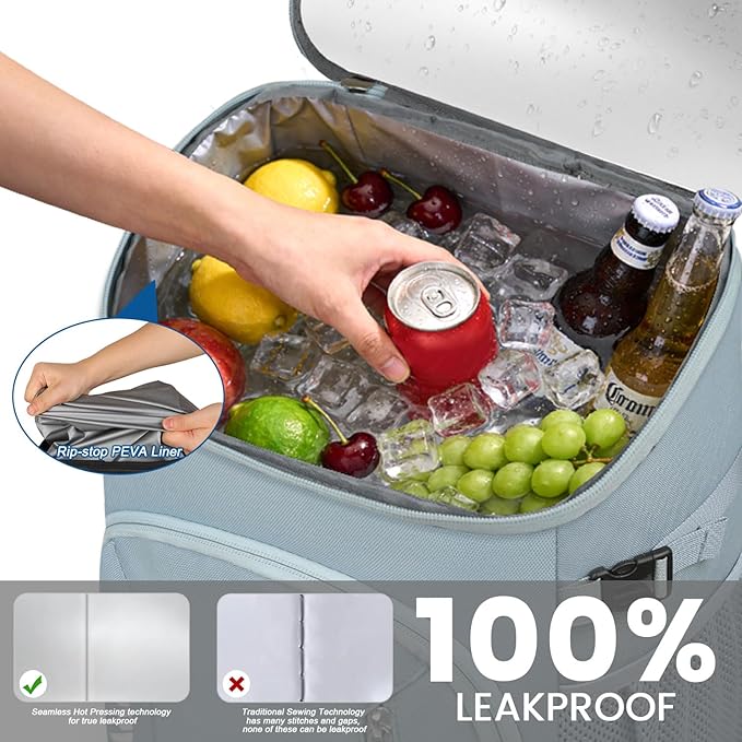 Capolo Cooler Backpack for Men Women Insulated Backpack Cooler Leak Proof Thermal Bag Beverage Soft Cooler Bag Lunch Backpack for Camping 30/45 Cans