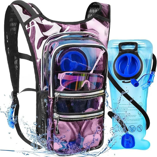 Hydration Backpack Pack, Water Backpack 20L Capacities Included 2L Hydration Bladder, Festival Essential - Rave Hydration Pack Hydropack Hydro for Hiking, Festival Gear